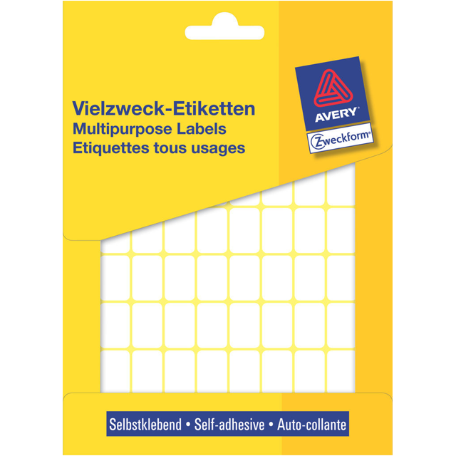 Etikett Avery Zweckform 3312 18x12mm weiß 1800 Stücke