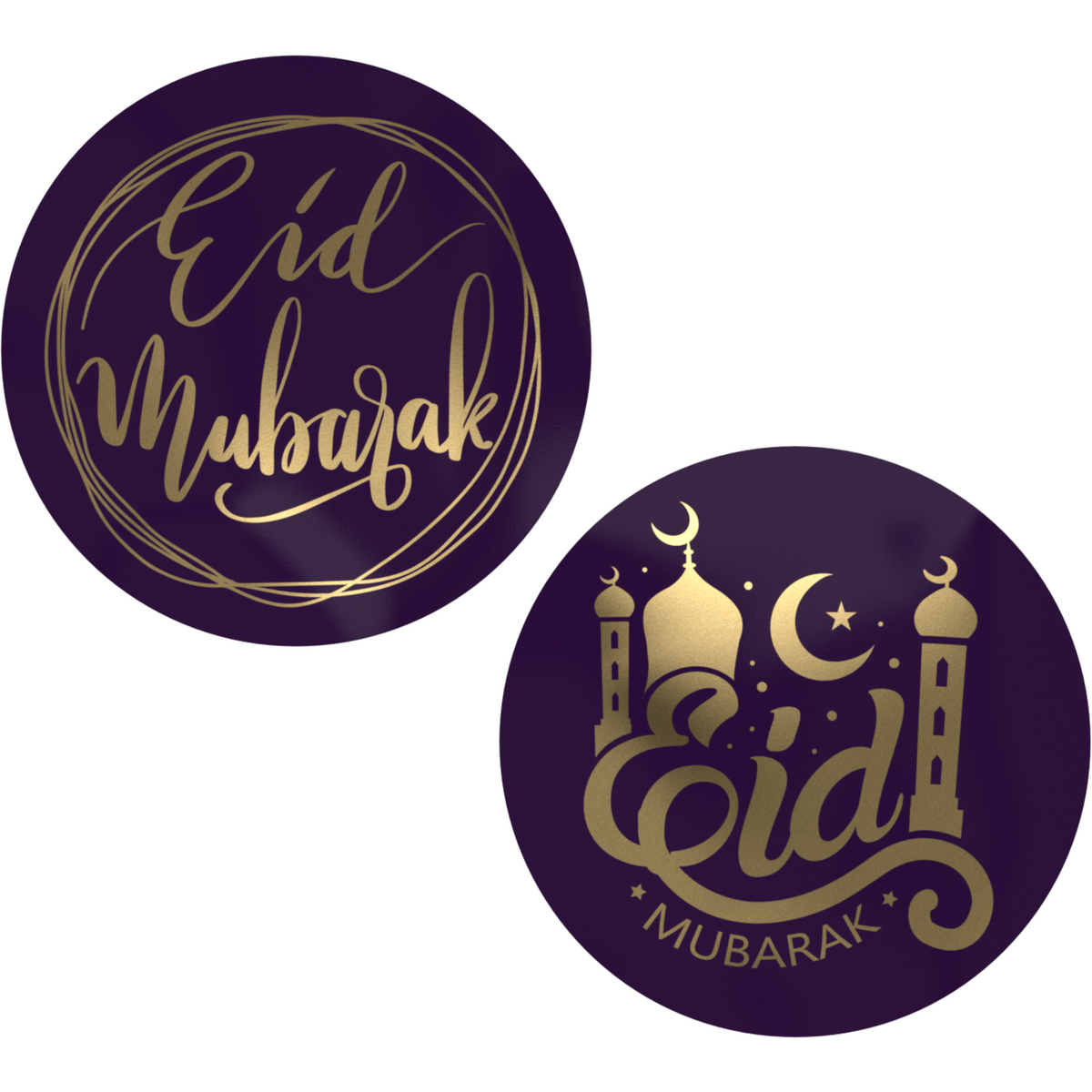 Klika - Label | Geschenketikettpapier Eid Mubarak | ∅45mm | Assorti | Rollen Sie bei 500 Teilen