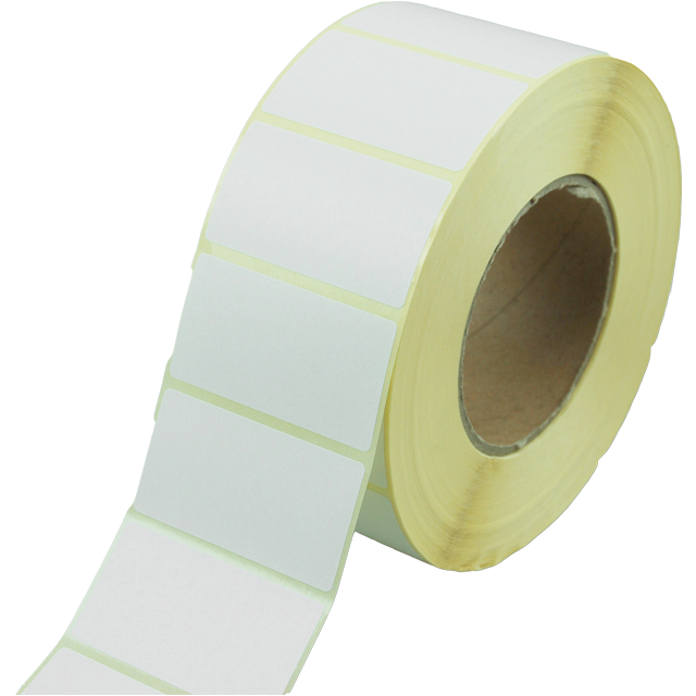 Klika - Label | Papier permanent 65x35mm | Weiß | Rollen Sie bei 2500 Stück