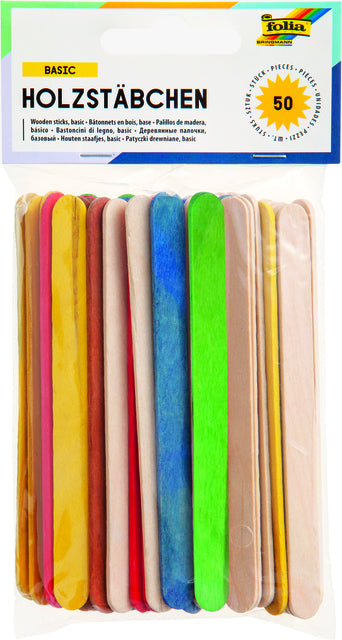 Holzstöcke Folia assorti | 10 Stück
