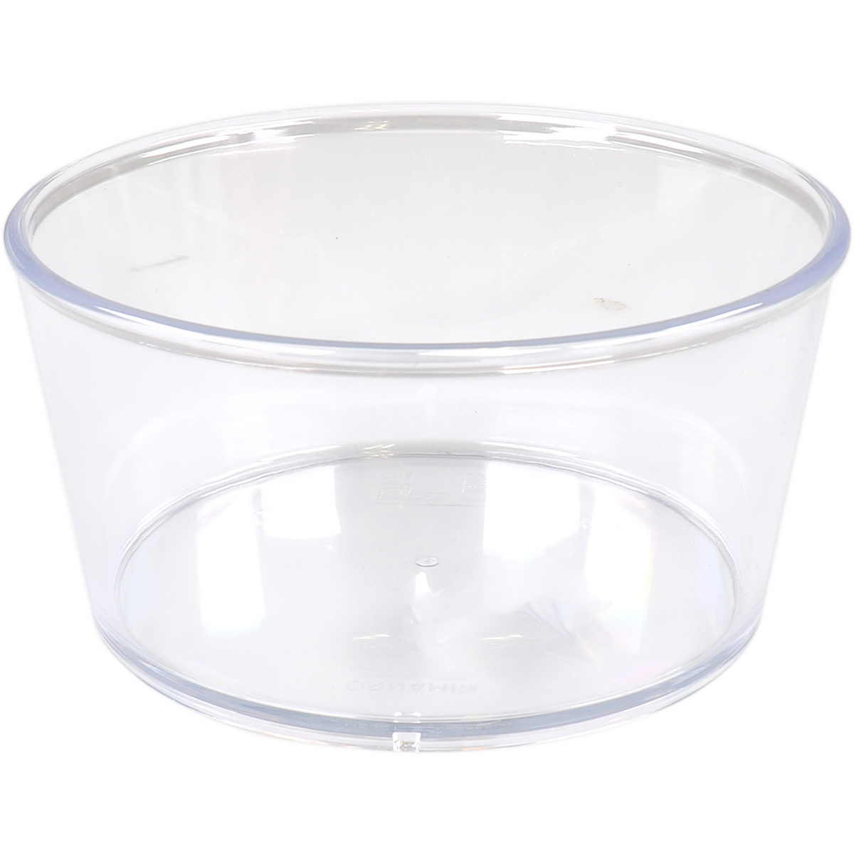 Ornamin - Skala wiederverwendbar | Unzerbrechlich | San | Runde | 600 ml | 70 mm | ∅140mm | kristallklare 10 Teile