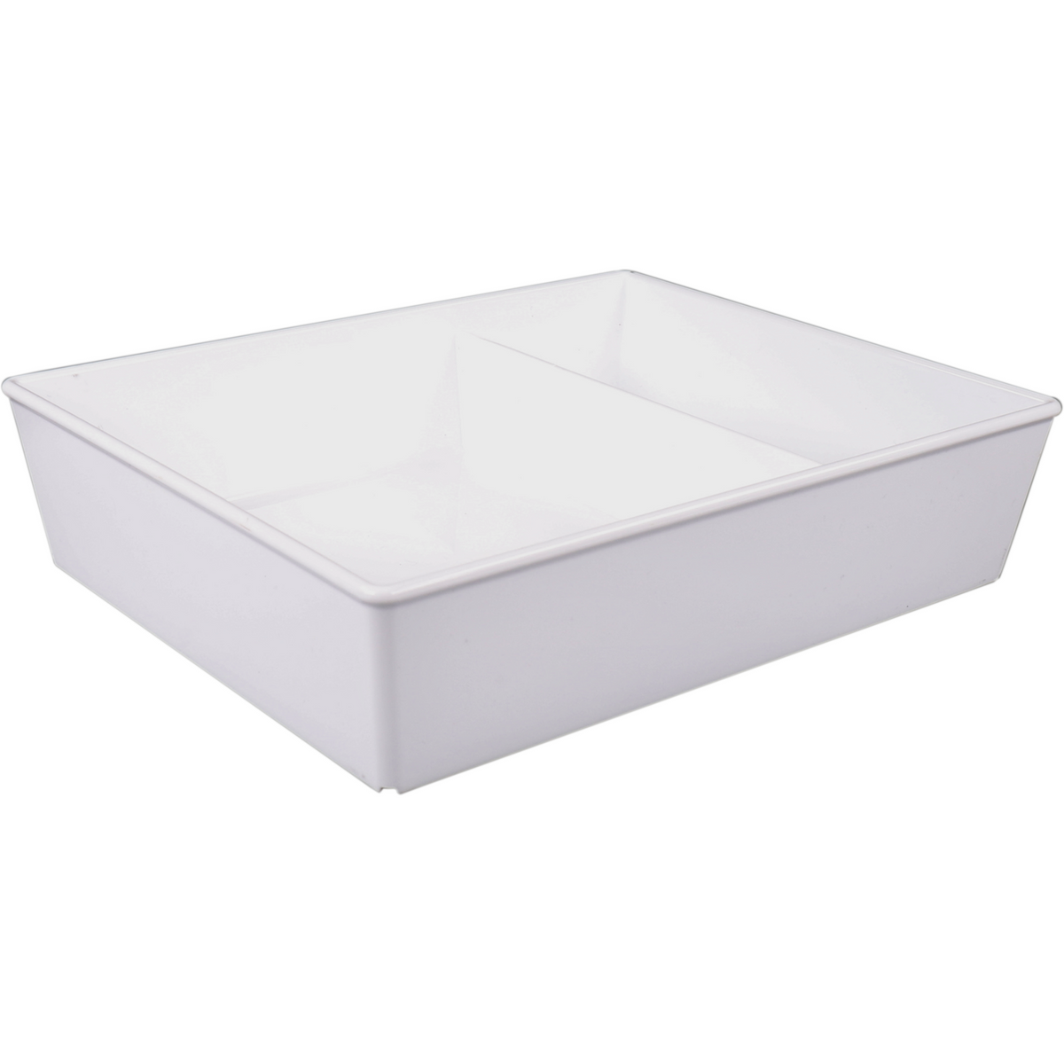 Ornamin - Skala wiederverwendbar | Unzerbrechlich | 2-Box | San | Rechteckige 1250 ml | 220x180x50mm | Weiß | 10 Stücke