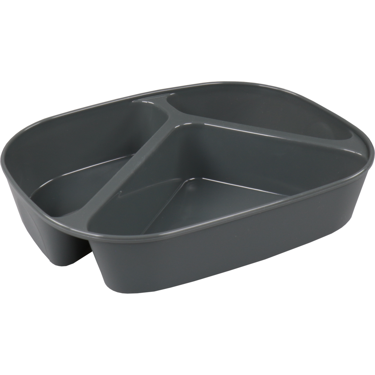 Circ -Skala | Menüsskala Wiederverwendbar | 3-profession | pp | rechteckig 880 ml | 236x181x47mm | Grau | 48 Stücke