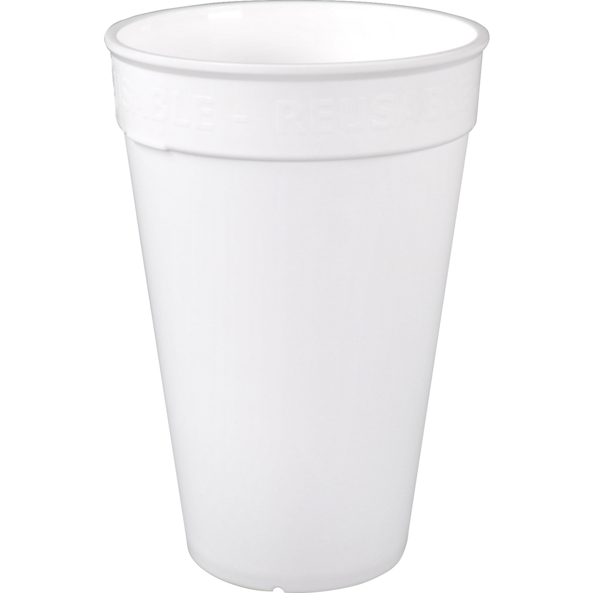 Ökocup - | Tasse | Pp | Wiederverwendbar | 400 ml | Weiß | 20 Stücke
