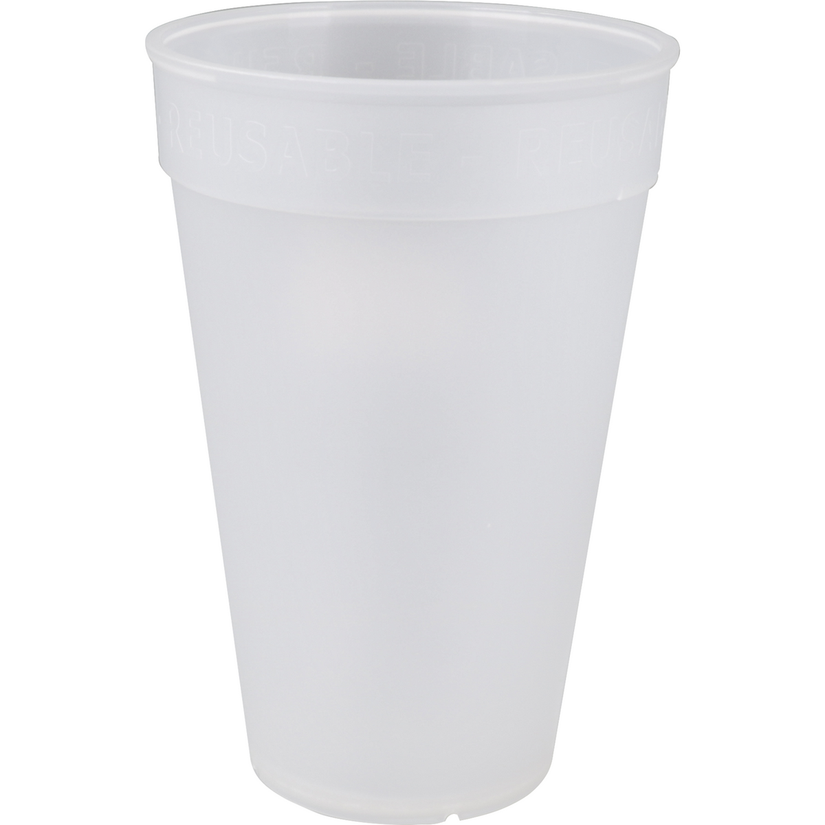 Ökocup - | Tasse | Pp | Wiederverwendbar | 400 ml | Transparente 20 Stücke