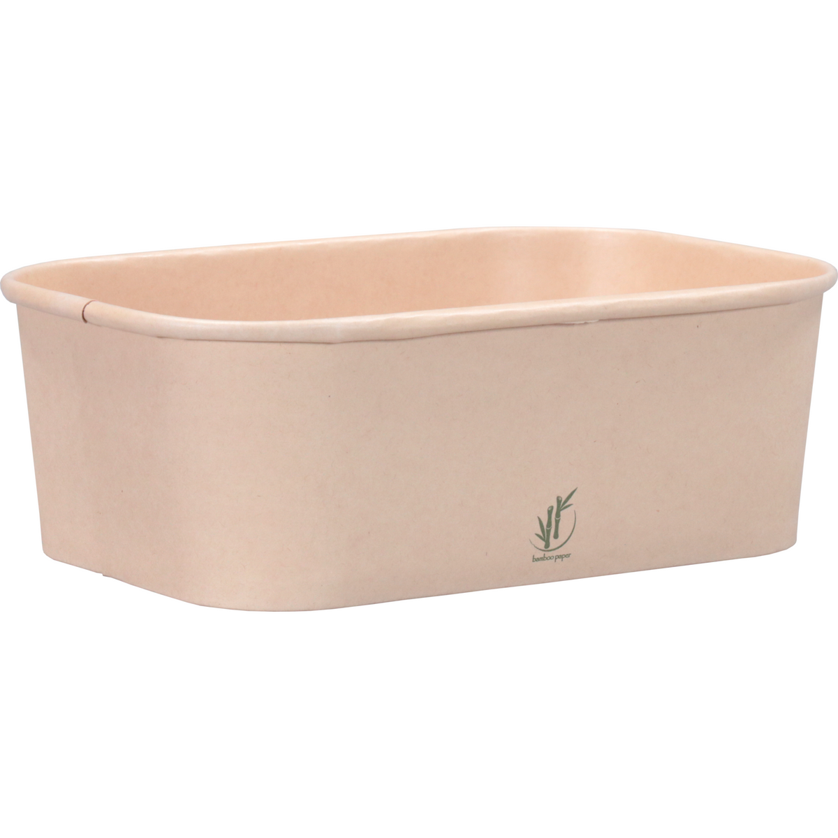 DEPA - BAK | Karton + PP | 750 ml | Mahlzeitbehälter | 169x117x56mm | Natürlich | 25 Stücke
