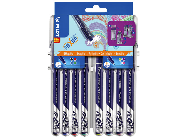 Fineliner Pilotfrixion 0,45 mm Penny bei 8 Stück Assorti