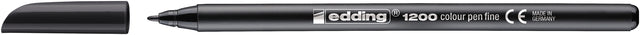 Fineliner Edding 1200 Black 0,5-1mm | 10 Stück