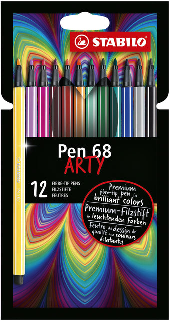 Filzstift Stabilo Pen 6812-1-20 Penny zu 12 Farben