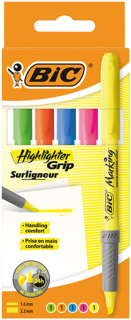 Markierungsmarker BIC Grip -Beutel bei 5 Stück Assorti