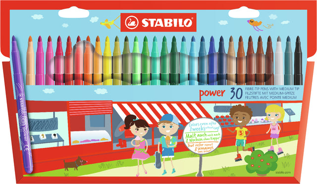 Filz -Tip Stift Stabilo Power 280 Penny zu 30 Farben