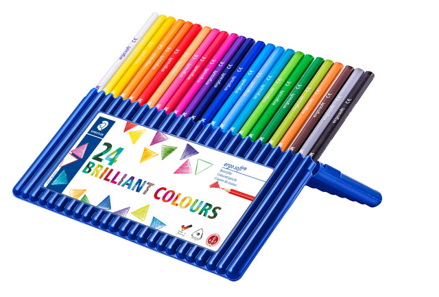 Farbige Stifte Staedtler Ergosoft Drei -Handed 24 -Stück Assorti