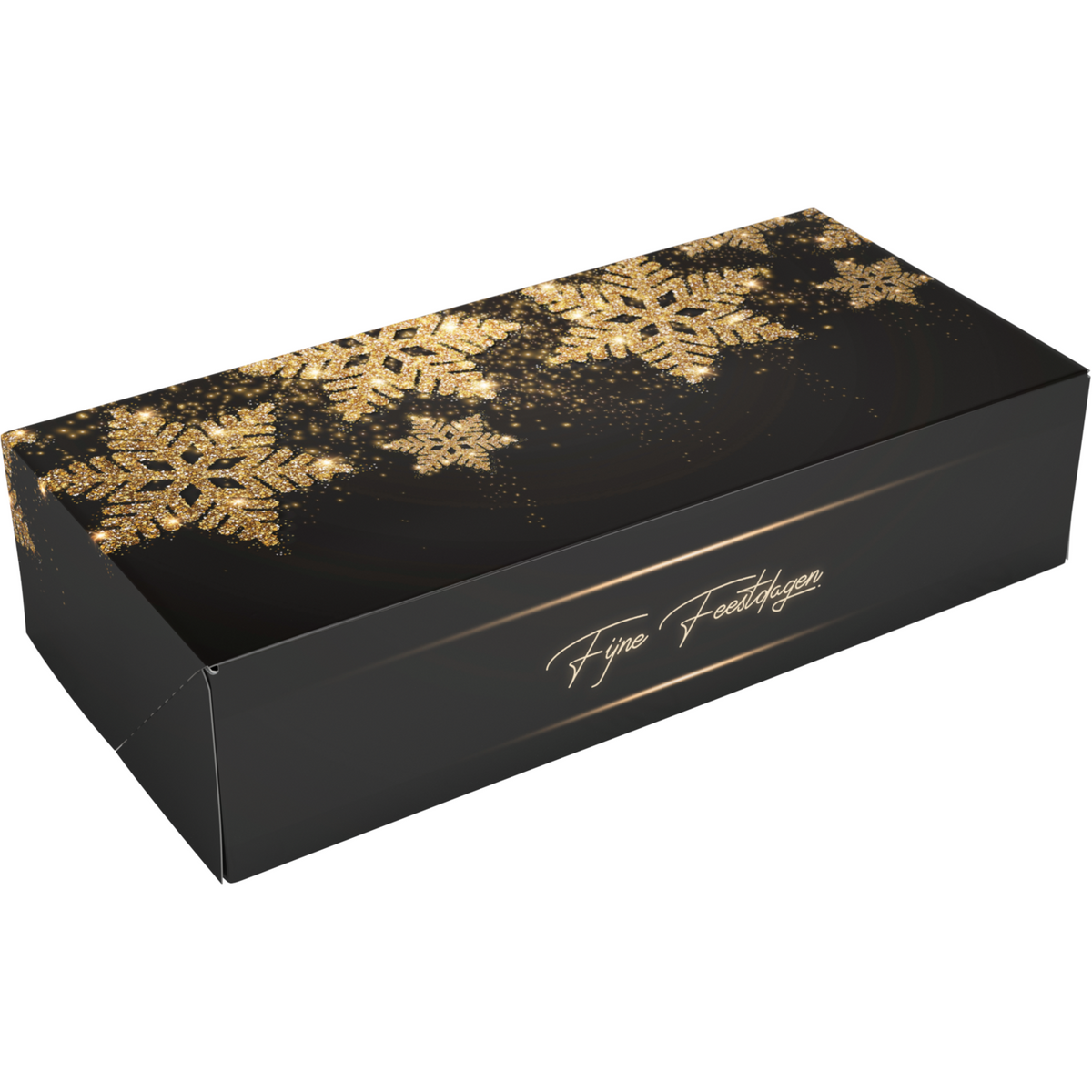 Klika - Stoldoos | Glitter Stars Agent Cardboard | 340x160x80mm | Weihnachten | 100 Stück