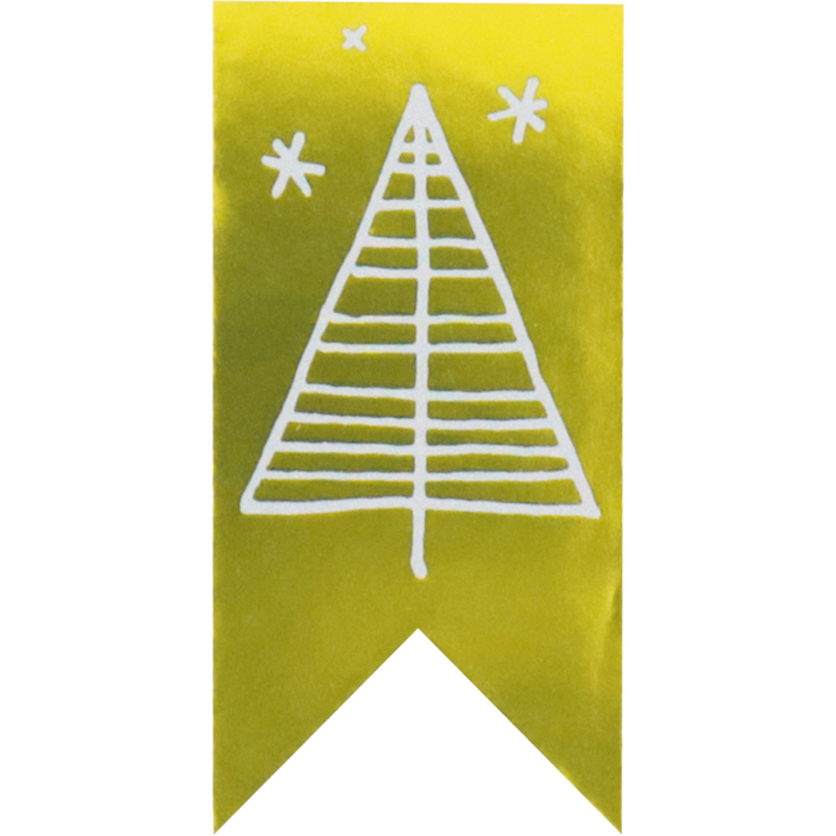 Klika - Label | Papier unter dem S -Baum | 60x30mm | Gold/weiße Brötchen bei 500 Stück