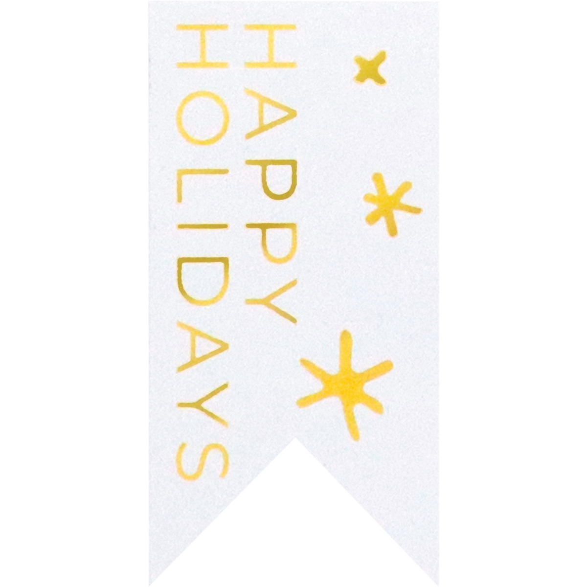 Klika - Label | Papier Frohe Feiertage | 60x30mm | weiß/goldener Brötchen bei 500 Stück