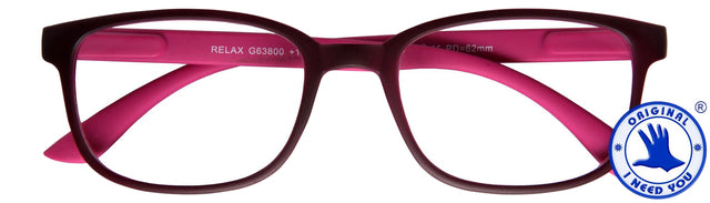 Lesen Sie eine Brille Ich brauche Sie +3.00 Entspannen Sie Rot-Pink