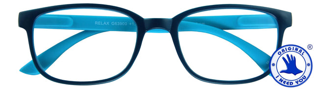 Lesen Sie eine Brille Ich brauche Sie +2.50 Entspannen Sie blau-blau
