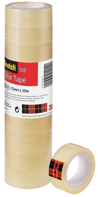 Klebeband Scotch 508 15 mmx10m transparent
