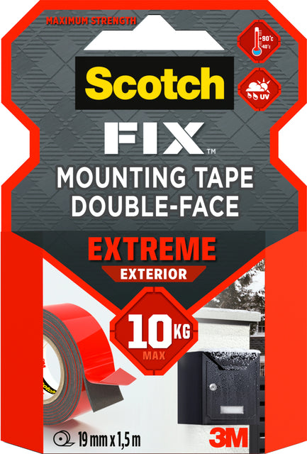 Klebeband Scotch Extreme 19mmx1,5 m doppelt sieitend
