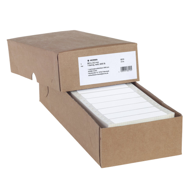 Herma 8210 Etikett 88.9x23mm 1-lanisch-weiß 6000 Stücke