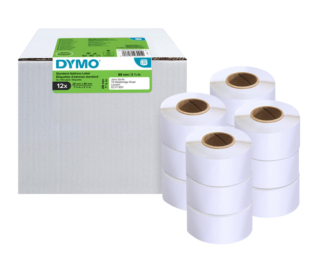 Etikett DYMO 19831 LETAGEMRITER 28x89mm Adressetikett 1560 Stück