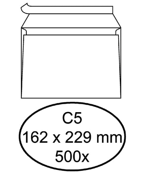 Quantore - Hüllungsbank C5 162x229 ZK 80gr WT