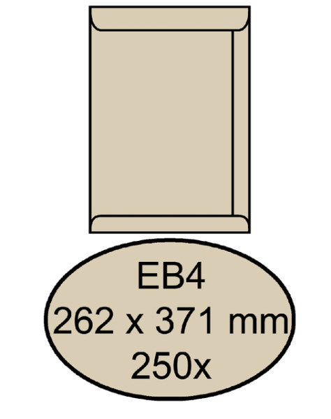 Quantor - Umschlag Tat EB4 262x371mm CremeKraft 250 Stück