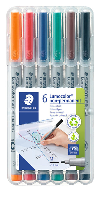 Filz -Tip Pen Staedtler OHP Lumo M 315 Non Perm WP6