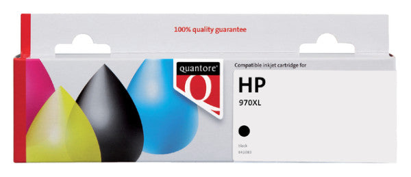 Quantore - Tintenpatrone Alternative für CN625AE 970xl Schwarz | 6 Stücke