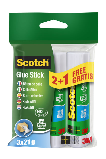 Klebemarker 3M Scotch 21gr 2+1 Free | Blasen Sie ein 3 Stück