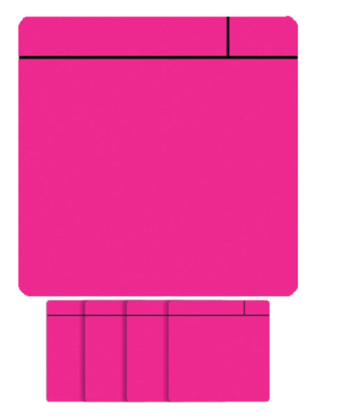 Smit visuell - Magnet Scrum 75x75mm Pink 5 Teile