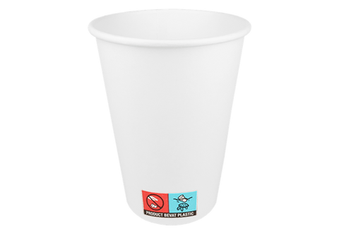 Klika - Kartonkaffeetasse 360cc 12oz White | 1000 Stücke