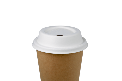 Klika - Kaffeetasse Deckel Ø90mm Zuckerrohr Bio | 1000 Stücke