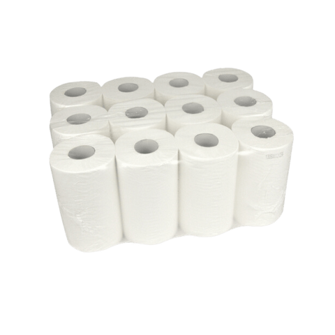Klika - Reinigungsrolle Mini 1 Schicht 12x120 Meter Ø19cm 100% Cellulose T8 | 12 Stücke