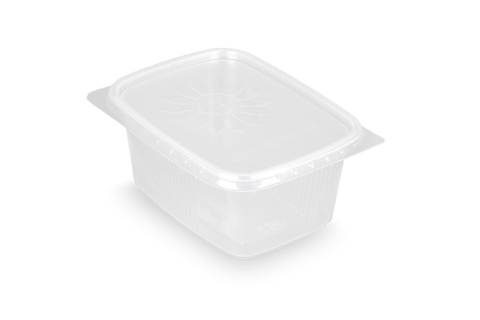 Klika - Salatsauceschalen 250 ml 108 mm rechteckig transparent | 1000 Stücke
