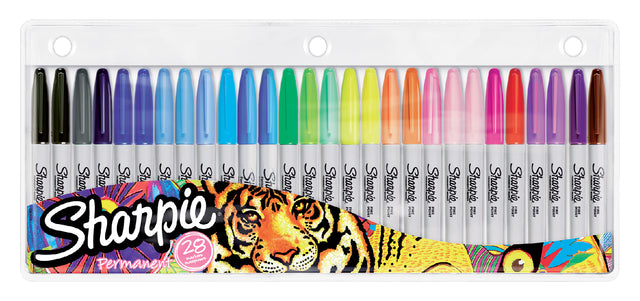 Filztip Sharpie um 0,9 mm Blase bis 28 Stück Assorti