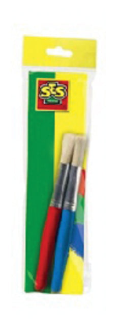 SES - Pinsel kreativer Holzstahl -Set von 2 Teilen