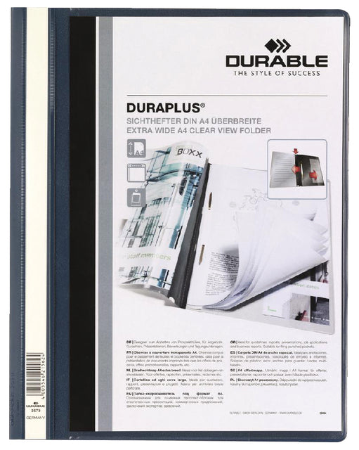 Schnelles Anhang langlebiger Duraplus A4 Dunkelblau