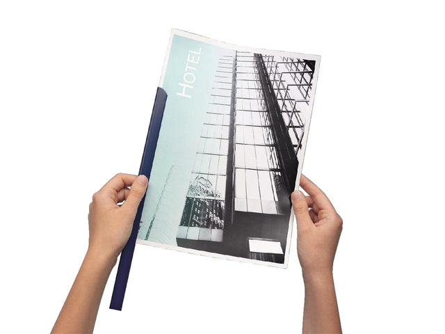 Klemmungsbrücke langlebig A4 3mm 30 Blätter aus dunkelblau