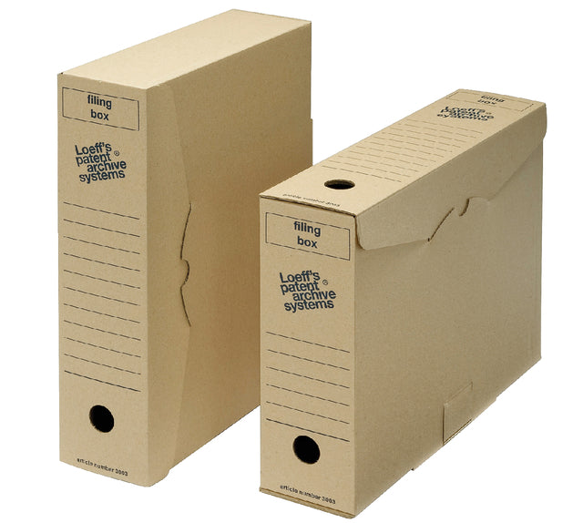 Archivbox Loeff Filing Box 3003 Folio 345x250x80mm Karton