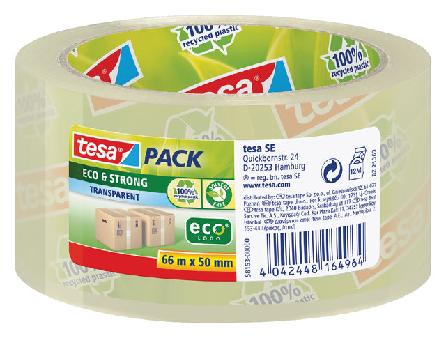 Verpackungsband Tesa 50 mmx66m Eco transparent