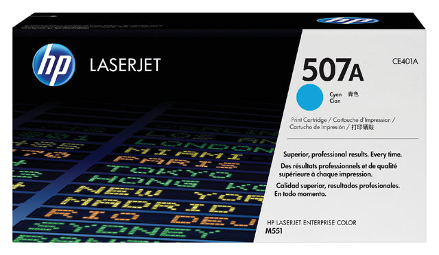 Tonercartridge HP CE401A 507A Blau