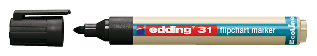Filztip Edding 31 Eco für Flipover um 1,5-3 mm schwarz | 10 Stück