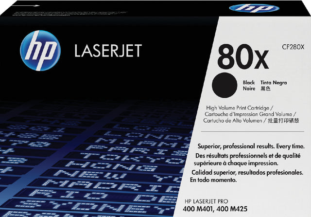 Tonercartridge HP CF280X 80x Black HC