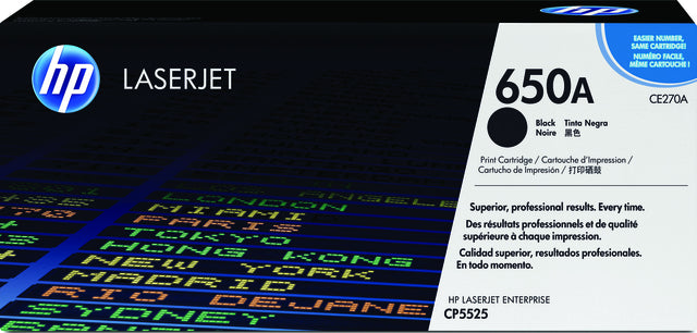 Tonercartridge HP CE270A 650A Schwarz
