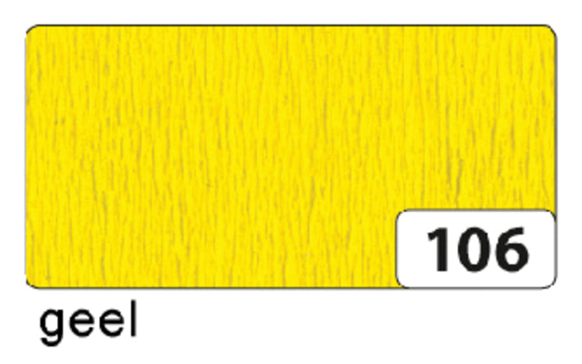 Crepe Paper Folia 250x50 cm NR106 Gelb