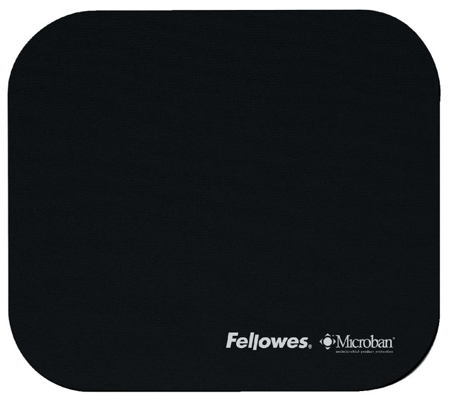 Mausmatte Fellowes Microban Antibakterielles Schwarz