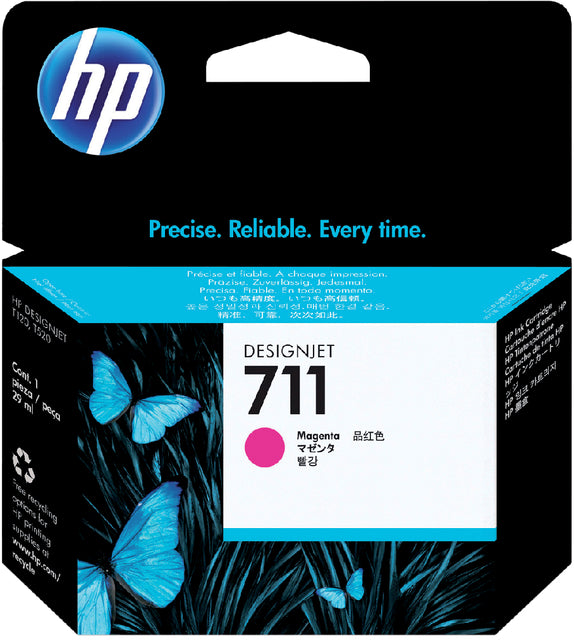 Tintenpatrone HP CZ131A 711 rot
