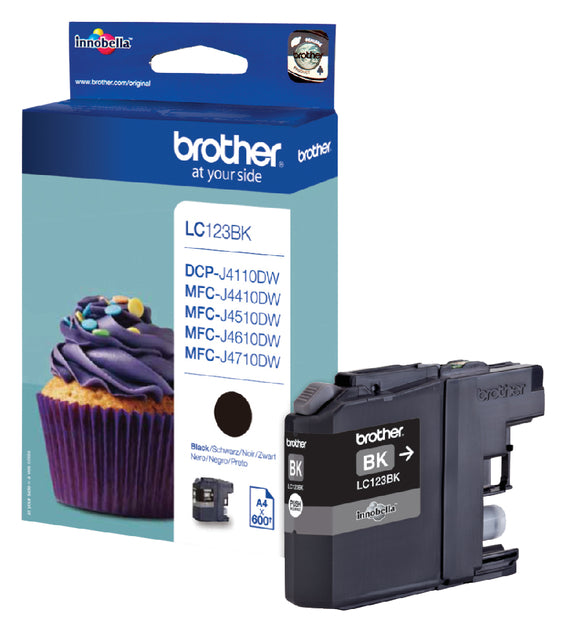 Inkcartridge Bruder LC-123 Black | 5 Stücke