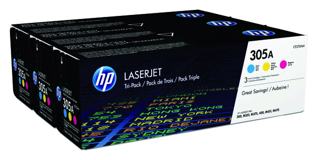 Tonercartridge HP CF370AM 305A 3 Farben